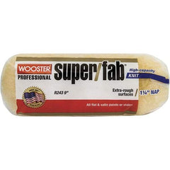 Wooster Brush - 1-1/4" Nap, 9" Wide Paint Roller - Extra-Rough Texture, Synthetic Knit - Apex Tool & Supply