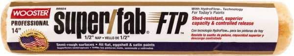 Wooster Brush - 1/2" Nap, 14" Wide Paint Roller - Semi-Rough Texture, Synthetic Knit - Apex Tool & Supply