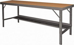 Durham - 120 Wide x 30" Deep x 26" High, Steel Workbench - Folding Legs, Gray - Apex Tool & Supply