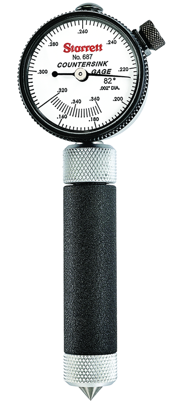 #687-2Z Countersink Gage 82 Degree .160"-.360" - Apex Tool & Supply