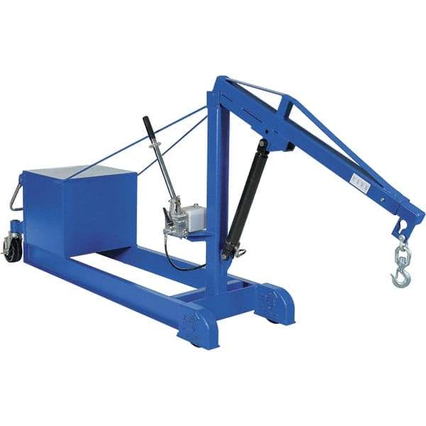 Vestil - 2,000 Lb Load Capacity, Steel Counter Balanced Floor Crane - 5' 17/64" Span - Apex Tool & Supply