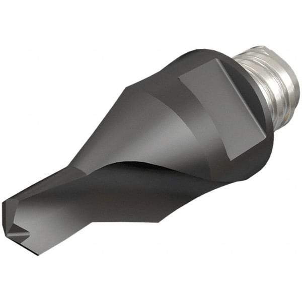 Iscar - MM ECS Grade IC908 Carbide Center Drill Milling Tip Insert - TiAlN/TiN Finish, 2 Flutes, 4.09mm Cutting Diam, 5.6mm Depth of Cut, 23mm Extension - Apex Tool & Supply