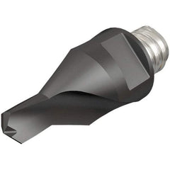 Iscar - MM ECS Grade IC908 Carbide Center Drill Milling Tip Insert - TiAlN/TiN Finish, 2 Flutes, 4.09mm Cutting Diam, 5.6mm Depth of Cut, 23mm Extension - Apex Tool & Supply