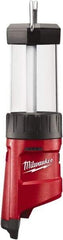 Milwaukee Tool - LED Bulb, 400 Lumens, Spotlight/Lantern Flashlight - Red Plastic Body, 12V Lithium-Ion Batteries Not Included - Apex Tool & Supply
