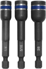 Irwin - 3 Piece, Magnetic Nutsetters Handle, Hex - 1/4 to 3/8" Hex - Apex Tool & Supply