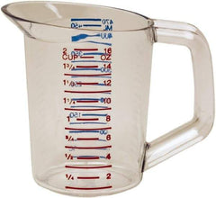 Rubbermaid - 0.5 Quart Polycarbonate Measuring Cup - 25 ml Graduation - Apex Tool & Supply