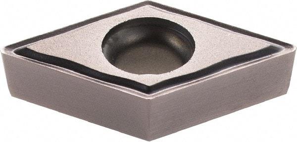 Kennametal - DCGT32.51 62 Grade SP4019 Carbide Turning Insert - 55° Triangle, 3/8" Inscr Circle, 5/32" Thick, 0.03" Corner Radius - Apex Tool & Supply