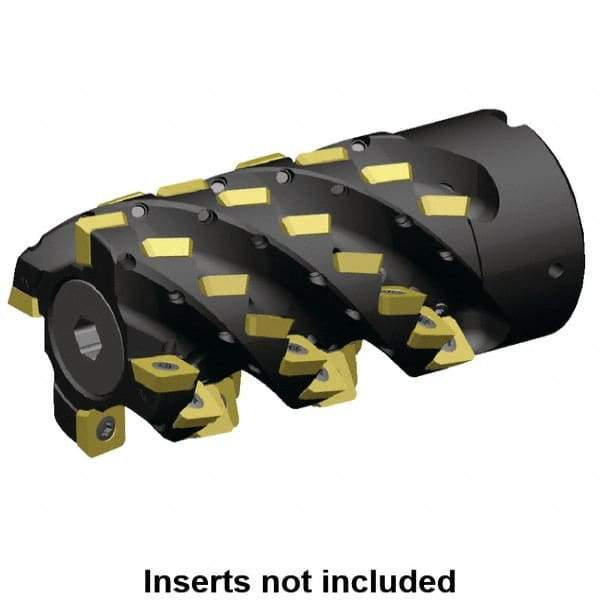 Kennametal - 84 Inserts, 100mm Cut Diam, 40mm Arbor Diam, 133mm Max Depth of Cut, Indexable Square-Shoulder Face Mill - 0° Lead Angle, 165mm High, SD.. 1204.. Insert Compatibility, Through Coolant, Series 5230VS12 - Apex Tool & Supply