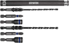 Irwin - 7 Piece 3/16" & 1/4" Concrete Anchor Installation Kit - For Use with Impact Drivers and Rotary Drills - Apex Tool & Supply