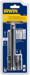 Irwin - 4 Piece 1/4" Concrete Anchor Installation Kit - For Use with Impact Drivers and Rotary Drills - Apex Tool & Supply
