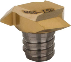 Iscar - MM TRD-M Grade IC528 Carbide End Milling Tip Insert - TiCN/TiN Finish, 3 Flutes, 0.618" Cutting Diam, 0.002" Cnr Rad - Apex Tool & Supply