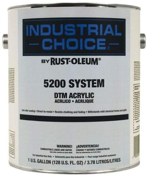 Rust-Oleum - 1 Gal Masstone Flat Finish Acrylic Enamel Paint - Interior/Exterior, Direct to Metal, <250 gL VOC Compliance - Apex Tool & Supply