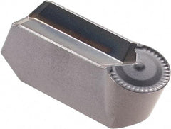 Iscar - 630GIMY F Grade IC908, 6mm Cutting Width Carbide Grooving Insert - 3mm Max Depth of Cut, Neutral, 3mm Corner Radius, TiN/TiAlN Finish - Apex Tool & Supply