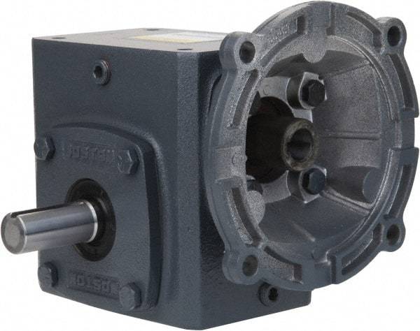 Boston Gear - 3 Centerline Distance, 10:1, 175 RPM Output, 5.28 Input Horsepower, 1,787 Lbs. Max Torque, Speed Reducer - Part No. F730-10-B7-G, 1-1/4" Shaft Diam, Single Shaft Left, 7/8" Bore, 8.88" High, 140TC NEMA - Apex Tool & Supply