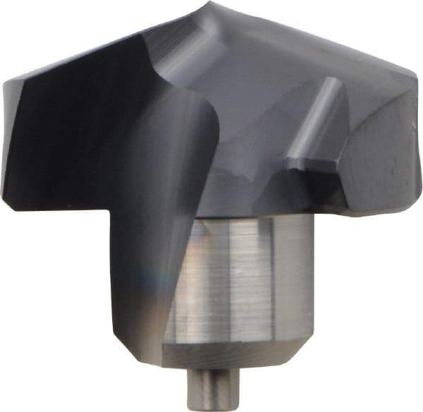 Kennametal - Series KenTIP, 19.5mm Diam Grade KCP15 140° Replaceable Drill Tip - Carbide, AlTiN Finish, X Seat Size - Apex Tool & Supply