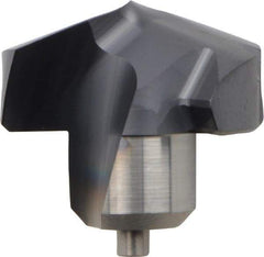 Kennametal - Series KenTIP, 19.5mm Diam Grade KCP15 140° Replaceable Drill Tip - Carbide, AlTiN Finish, X Seat Size - Apex Tool & Supply