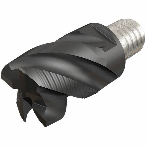 Iscar - MM EFS Grade IC908 Carbide End Milling Tip Insert - TiAlN Finish, 4 Flutes, 8mm Cutting Diam, 5mm Depth of Cut, 10mm Extension, 45° Helix - Apex Tool & Supply