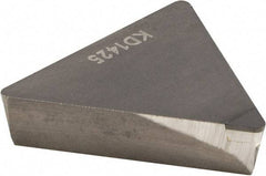Kennametal - TPG432 Grade KD1425 Polycrystalline Diamond (PCD) Turning Insert - Uncoated, 60° Triangle, 1/2" Inscr Circle, 3/16" Thick, 1/32" Corner Radius - Apex Tool & Supply