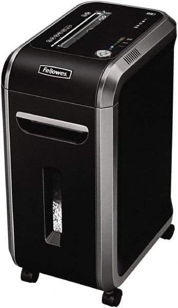 FELLOWES - 5/32 x 1-1/2" Strip, Manual 18 Sheet Cross Cut Paper Shredder - 17.7" Long x 11-7/16" Wide x 25" High, Level 4 Security, 9 Gal Wastebasket - Apex Tool & Supply