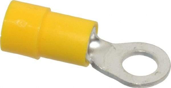 Thomas & Betts - 12-10 AWG Partially Insulated Crimp Connection Circular Ring Terminal - #10 Stud, 1.047" OAL x 0.374" Wide, Tin Plated Copper Contact - Apex Tool & Supply