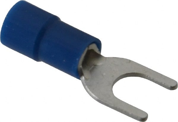 Thomas & Betts - #10 Stud, 16 to 14 AWG Compatible, Partially Insulated, Crimp Connection, Standard Fork Terminal - Apex Tool & Supply