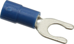 Thomas & Betts - #10 Stud, 16 to 14 AWG Compatible, Partially Insulated, Crimp Connection, Locking Fork Terminal - Apex Tool & Supply