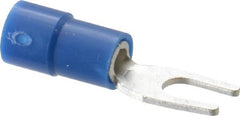 Thomas & Betts - #6 Stud, 16 to 14 AWG Compatible, Partially Insulated, Crimp Connection, Standard Fork Terminal - Apex Tool & Supply