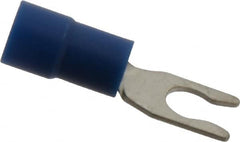 Thomas & Betts - #6 Stud, 16 to 14 AWG Compatible, Partially Insulated, Crimp Connection, Locking Fork Terminal - Apex Tool & Supply