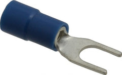 Thomas & Betts - #8 Stud, 16 to 14 AWG Compatible, Partially Insulated, Crimp Connection, Standard Fork Terminal - Apex Tool & Supply