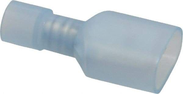 Thomas & Betts - 16 to 14 AWG, Nylon, Fully Insulated, Male Wire Disconnect - 1/4 Inch Wide Tab, Blue, CSA Certified, RoHS Compliant, UL 94 V-2, UL File E9809, UL Listed - Apex Tool & Supply