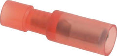 Thomas & Betts - 22 to 16 AWG Bullet Connector - 0.153" Bullet Diam, Red Nylon Insulation - Apex Tool & Supply