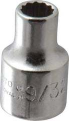 Proto - 9/32", 3/8" Drive, Standard Hand Socket - 12 Points, 1-5/16" OAL, Alloy Steel, Chrome Finish - Apex Tool & Supply