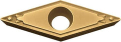 Kyocera - VBMT332 HQ Grade CA5525 Carbide Turning Insert - TiCN/Al2O3/TiN Finish, 35° Diamond, 3/8" Inscr Circle, 3/16" Thick, 1/32" Corner Radius - Apex Tool & Supply
