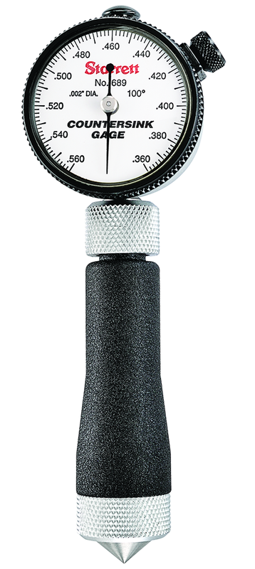 #689-2Z Countersink Gage 100 Degree .160"-.360" - Apex Tool & Supply