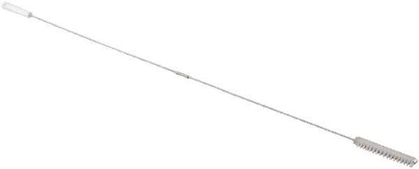 Vikan - 1" Diam Polyester Valve Brush - 60" OAL, 6" Head Length, Polypropylene & Stainless Steel Handle - Apex Tool & Supply