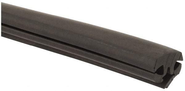 TRIM-LOK - 1.09 Wide x 25 Ft. Long, EPDM Rubber Locking Gasket - 1/4 Inch Panel Thickness, 1/4 Inch Window Panel Thickness - Apex Tool & Supply
