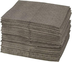 Brady SPC Sorbents - 25 Gal Capacity per Package, Universal Pad - 19" Long x 15" Wide, Gray, Polypropylene - Apex Tool & Supply