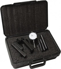 Moody Tools - 0.001" Graduation, 4" Max Meas, 0-100 Dial Reading, Dial Indicator & Base Kit - 0.001" Resolution - Apex Tool & Supply