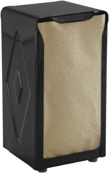 San Jamar - 3-3/4 x 4 x 7-1/2, Napkin Dispenser - Tabletop Tall Fold, Black - Apex Tool & Supply
