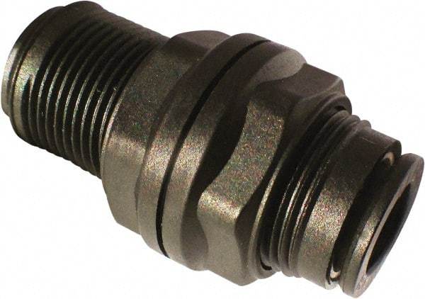Legris - 1/2" Outside Diam, Nylon Push-to-Connect Tube Bulkhead Union - 290 Max psi - Apex Tool & Supply