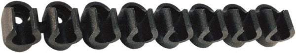 Legris - 3/16 to 1/4 Hose OD, Clip Strip - Black, 8 Slots, 3-5/16" OAL, For Use With Tubes - Apex Tool & Supply