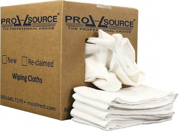 PRO-SOURCE - 25 Inch Long x 16 Inch Wide Virgin Cotton Surgical Towels - White, Huck Toweling, Lint Free, 5 Lbs. at 4 to 6 per Pound, Box - Apex Tool & Supply