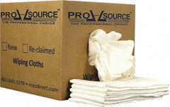 PRO-SOURCE - 12 Inch Long x 20 Inch Wide Virgin Cotton Diaper Rags - White, Lint Free, 10 Lbs. at 2 to 4 per Pound, Box - Apex Tool & Supply
