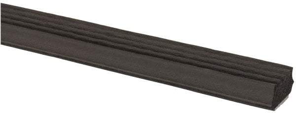 TRIM-LOK - 5/8 Inch Thick x 5/8 Wide x 100 Ft. Long, EPDM Rubber Ribbed Seal with Tape - Apex Tool & Supply