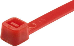 Value Collection - 8" Long Red Nylon Standard Cable Tie - 50 Lb Tensile Strength, 54mm Max Bundle Diam - Apex Tool & Supply