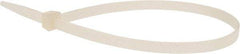 Value Collection - 14-1/2" Long Natural (Color) Nylon Standard Cable Tie - 120 Lb Tensile Strength, 106mm Max Bundle Diam - Apex Tool & Supply