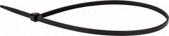 Value Collection - 16" Long Black Nylon Standard Cable Tie - 50 Lb Tensile Strength, 106mm Max Bundle Diam - Apex Tool & Supply