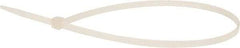 Value Collection - 14.6" Long Natural (Color) Nylon Standard Cable Tie - 50 Lb Tensile Strength, 106mm Max Bundle Diam - Apex Tool & Supply
