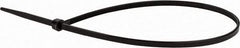 Value Collection - 11.4" Long Black Nylon Standard Cable Tie - 40 Lb Tensile Strength, 82mm Max Bundle Diam - Apex Tool & Supply