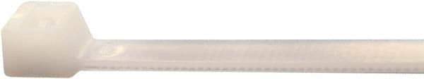 Value Collection - 11.4" Long Natural (Color) Nylon Standard Cable Tie - 40 Lb Tensile Strength, 82mm Max Bundle Diam - Apex Tool & Supply